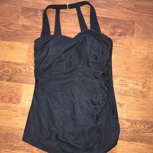 Black one piece swim from Dillard’s